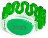 Браслет IL-13M, 1K, ремешок змейка непрозрачная крышка. Зеленый