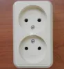 ПРИМА О/У РОЗЕТКА 2-я без зазем. без штор.ИЗ.ПЛ.16А250В. СЛ.КОСТЬ.розн.уп.Россия