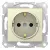 Розетка с/з с/ш. беж.