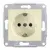Розетка с/з б/ш. беж.
