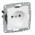 Розетка б/з б/ш. бел.