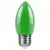 Лампа светодиодная LED 1вт Е27 зеленый свеча