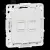 Стокгольм Механизм розетки RJ-45 2-местной белый EKF