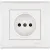 Розетка б/з б/ш. бел.