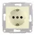 Розетка с/з б/ш. беж.