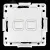 Стокгольм Механизм розетки RJ-45 2-местной белый EKF