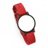 Браслет IL-14E с нейлоновым ремешком и металлической застежкой. Красный.