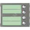 Лицевая панель модуля дополнительных кнопок вызова (3-4) 4 кнопки Robur