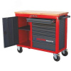 Тележка инструментальная (верстак) серии WORKBENCH без инструментов, деревянная столешница, 7 выдвиж