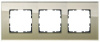 Рамка 3-постовая, стекло Champagne Gold