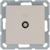 Розетка TV9.5 мм проходная с накладкой, цвет Тауп
