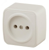 Розетка Intro Polo 3-201-02 без заземления 2P, 16A-250В, IP20, ОУ, слоновая кость