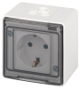 Розетка Эксперт 11-2501-01 2P+E IP55, 16A-250В, ОУ, белый