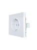 ZIMA Розетка с защитой от детей ПБТ белая безвинтовой зажим/клемма LEZARD