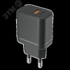 Зарядное устройство сетевое (адаптер к кабелю USB) черный 20 Вт 2 разъема USB-A Type-C ФАZА