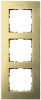Рамка 3-постовая, алюминий Champagne Gold