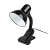 Светильник светодиодный настольный TBL-04 Е27 на прищепке черный ФАZА