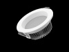 Cветильник светодиодный ВАРТОН Downlight круглый встраиваемый 190x75 16W 4000K IP54 RAL9010 белый ма