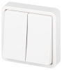Выключатель Эксперт 11-1524-01 двойной IP55, 10АХ-250В, СУ, белый