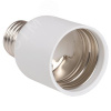 Патрон-переходник с цоколя Е27 на Е40 пластик белый индивидуальный пакет