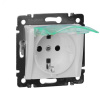 Розетка с заземлением IP44 - Legrand Valena - со шторками с защитной крышкой 16А 250В винтовые зажим