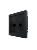 ZIMA Розетка компьютерная 2-ая черный бархат LEZARD