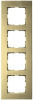 Рамка 4-постовая, алюминий Champagne Gold