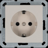 Розетка Schuko с защитными шторками 16A 250V~ 2P+T, цвет Тауп