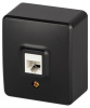Розетка Эксперт 11-3203-05 информационная RJ45, IP20, ОУ, антрацит