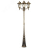 Светильник НТУ-3х100w столб Е27 IP44 черное золото