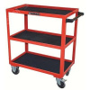 Тележка инструментальная сварная, три полки открытого типа, максимальная нагрузка 225 кг
