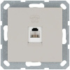 Телефонная розетка RJ11 с накладкой, цвет Тауп