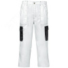 Брюки рабочие , белые, эластичный пояс, 6 карманов, размер XXL