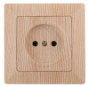 Розетка Intro Solo 4-201-11 без заземления 2P, 16А-250В, IP20, СУ, сосна