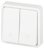 Переключатель Эксперт 11-1528-01 для жалюзи кнопочный IP55, 10АХ-250В, СУ, белый