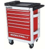 Тележка инструментальная серии PRO без инструментов, 7 выдвижных ящиков, цвет красно-черный