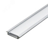 Профиль встраиваемый алюминиевый 2м матовый экран 2 заглушки для светодиодных лент