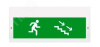 ЛЮКС-24 НИ, оповещатель световой (Человек лестница влево вниз, (ПИКТ.), (зеленый))