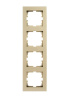 VESNA Рамка 4-ая вертикальная б/вст золото