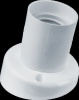 Патрон настенный наклонный Е27 пластиковый белый