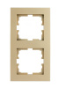VESNA Рамка 2-ая вертикальная б/вст золото
