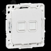 Стокгольм Механизм розетки RJ-45 2-местной белый EKF