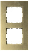 Рамка 2-постовая, алюминий Champagne Gold