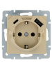 VESNA Розетка с/з TC+USB разъём золото