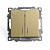 Выключатель двухклавишный c индикатором (механизм) серия Катрин золото STEKKER