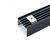 Профиль накладной Линии света алюминиевый черный 2м матовый экран 2 заглушки 4 крепежа для светодиод