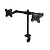 Кронштейн для двух мониторов 13''-32'', одно колено настольный, офис,