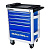 Тележка инструментальная серии PRO без инструментов, 6 выдвижных ящиков, цвет сине-черный