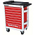 Тележка инструментальная серии PRO без инструментов, 8 выдвижных ящиков, цвет красно-черный