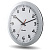 Часы аналоговые вторичные внутренние Profil 930 (часы/минуты/секунды), высота 30 cм, белый корпус, а